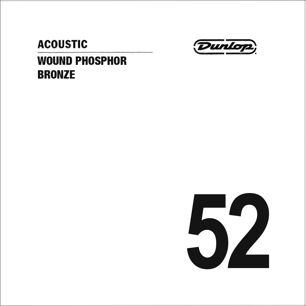 Jim Dunlop DAP52 Phosphor Bronze Acoustic Guitar String, .052