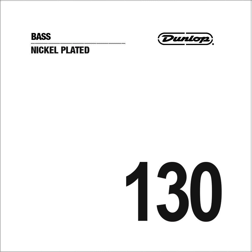 Jim Dunlop DBN130 Nickel Plated Stainless Steel Bass String, .130
