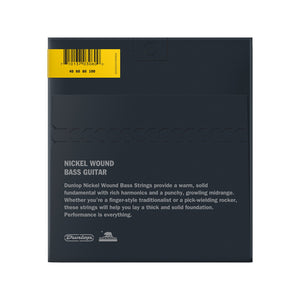 Jim Dunlop DBN40100 Nickel Wound Bass 4-String Set, 40-100