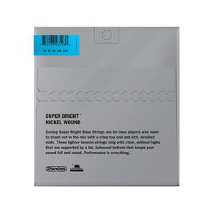 Jim Dunlop DBSBN45125 Super Bright Nickel Wound Bass 5-String Set, 45-125