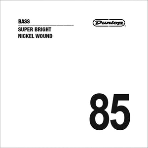 Jim Dunlop DBSBN85 Super Bright Nickel Wound Bass String, .085