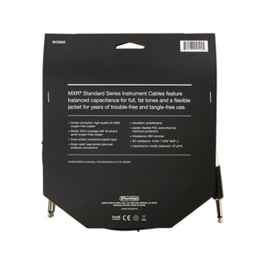 MXR DCIS20 Standard Instrument Cable, Straight/Straight, 20ft