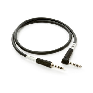 MXR DCIST03R TRS Stereo Cable, Straight/Right-Angle, 3ft