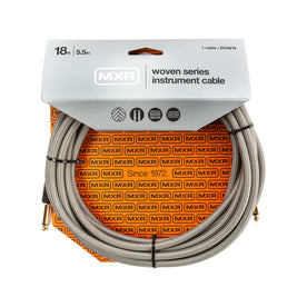 MXR DCIW18 Pro Series Woven Instrument Cable, Straight/Straight, 18ft