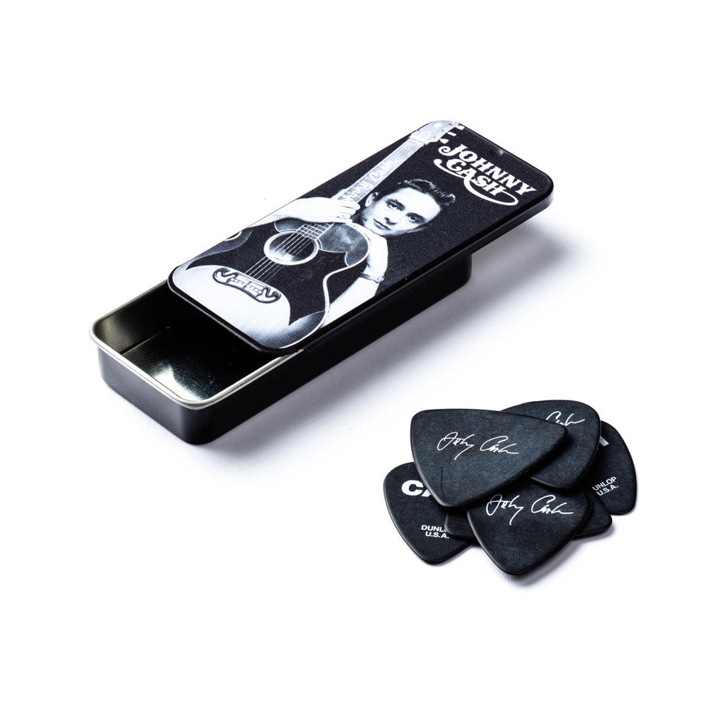 Jim Dunlop JCPT01M Johnny Cash Memphis Medium Pick Tin
