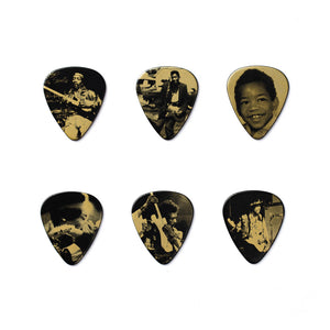 Jim Dunlop JHPT10H Jimi Hendrix West Coast Boy Heavy Pick Tin