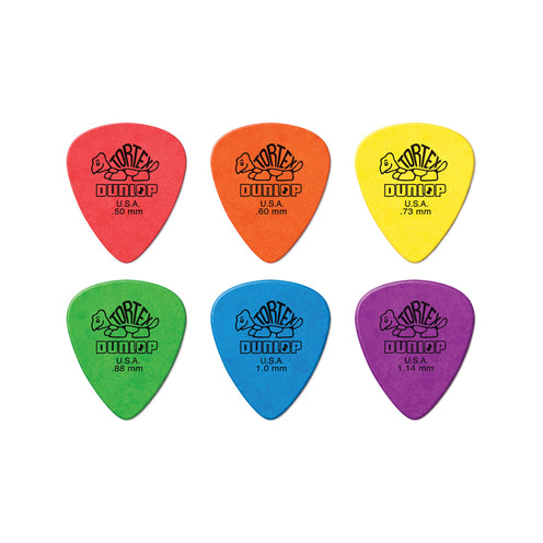 Jim Dunlop PVP418 Tortex Standard Pick Variety Pack, 12-Pack