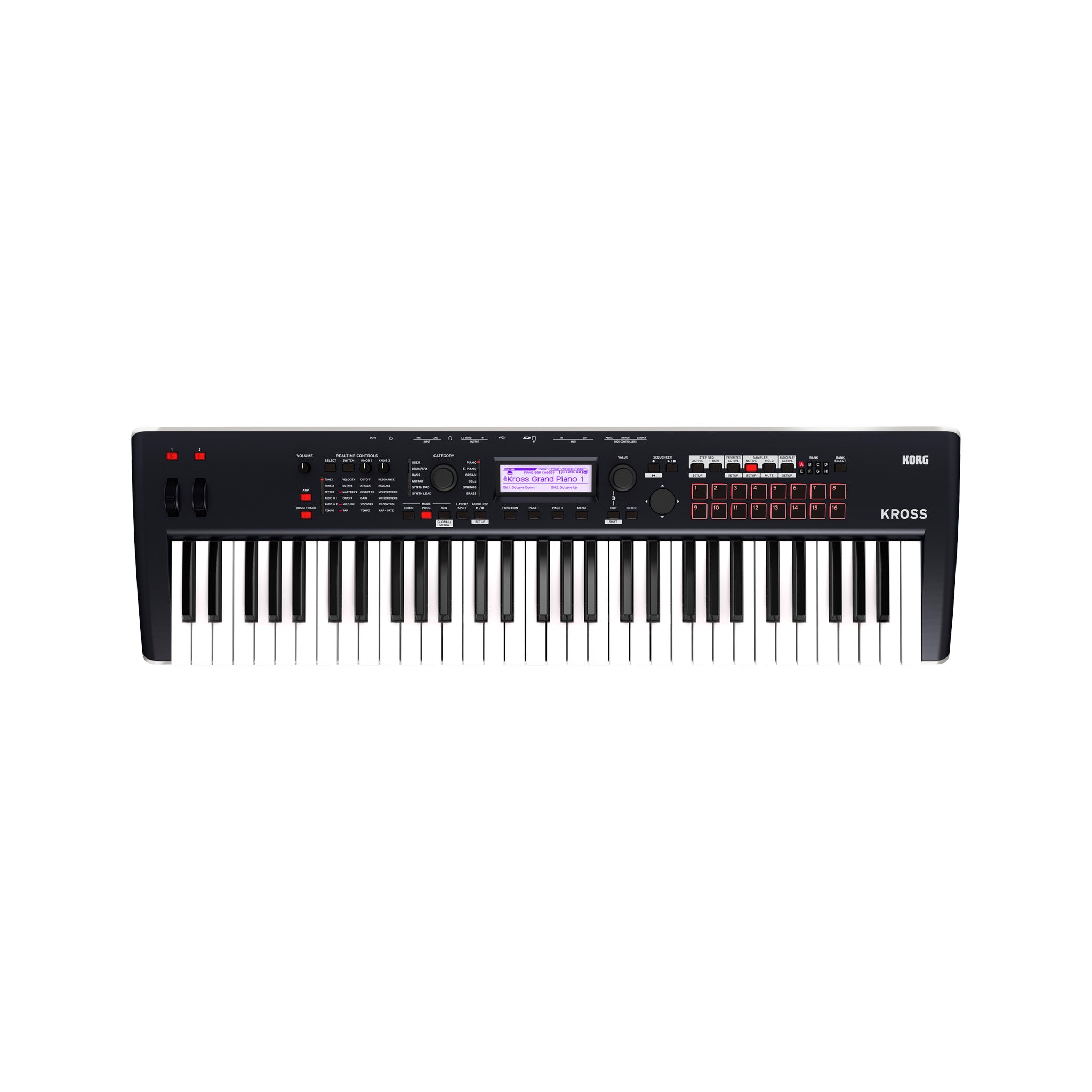 Korg Kross 2-61-MB 61-Key Synthesizer Workstation Keyboard