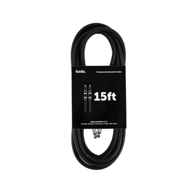 koda essential KIC15 Straight-Straight Instrument Cable, 15ft, Black