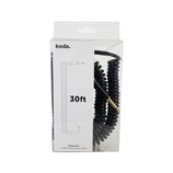 koda plus Coiled Instrument Cable, 30ft, Black