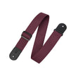 Levy's M8 2inch Heavyweight Polyester Guitar Strap w/Garment Leather Ends, Burgundy