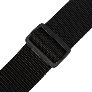 Levy's M8 2inch Heavy Weight Poly with Leather Ends Guitar Strap, Extra Long, Black