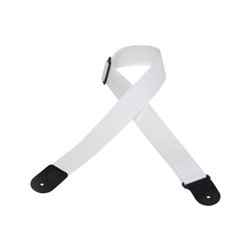 Levy's M8 2inch Polypropylene Guitar Strap, White