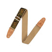 Levy's MH8P 2inch Hemp Vegan Guitar Strap, Printed Rosa Motif in Yellow-Orange-Black