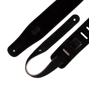 Levy's MS26 2.5inch Suede Guitar Strap, Black