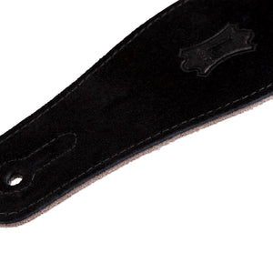 Levy's MS26 2.5inch Suede Guitar Strap, Black