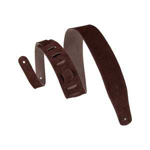 Levy's MS26 2.5inch Suede Guitar Strap, Brown