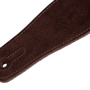 Levy's MS26 2.5inch Suede Guitar Strap, Brown