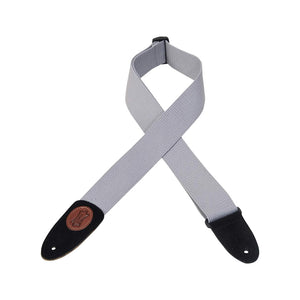 Levy's MSSC8 2inch Cotton Guitar Strap, Grey