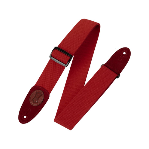 Levy's MSSC8 2inch Cotton Guitar Strap, Red
