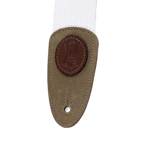 Levy's MSSC8 2inch Cotton Guitar Strap, White
