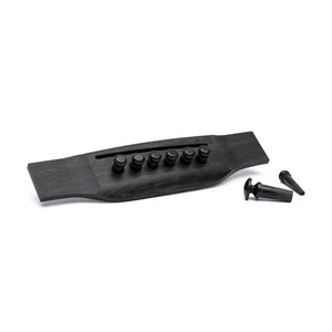 Martin 18APP17 Plain Bridge & Endpins, Ebony, Set of 8