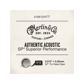 Martin 41M12HTT Authentic Acoustic SP Acoustic Guitar Single String, .012