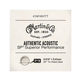 Martin 41M16HTT Authentic Acoustic SP Acoustic Guitar Single String, .016