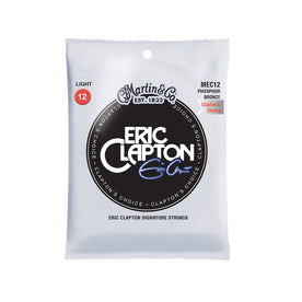 Martin MEC12 Claptons Choice Signature Phosphor Bronze Acoustic Guitar Strings, Light, 12-54