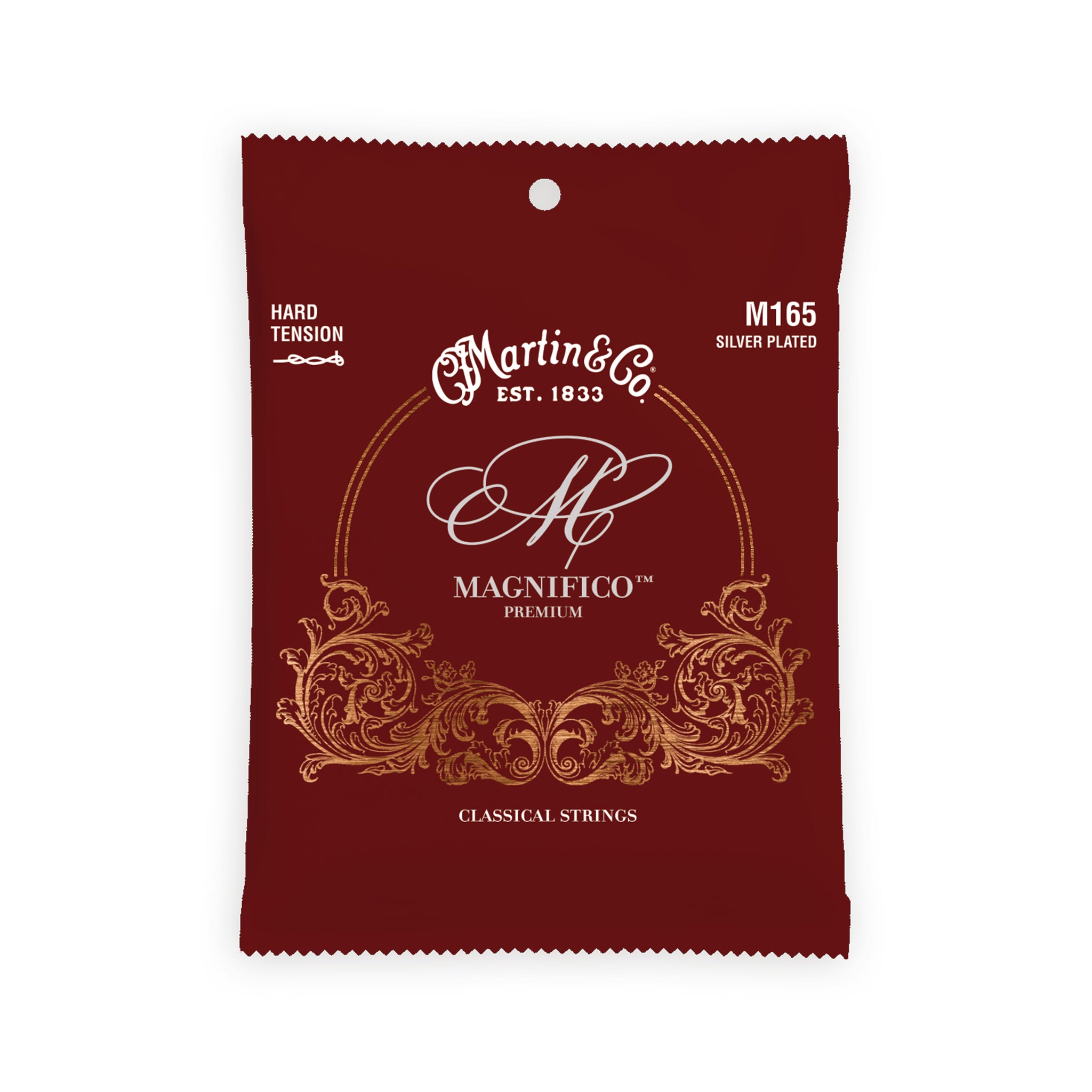 Martin M165 Classical Magnifico Premium Guitar Strings, Hard Tension, 26-43