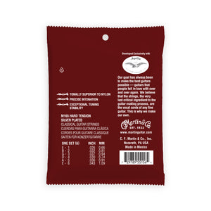 Martin M165 Classical Magnifico Premium Guitar Strings, Hard Tension, 26-43