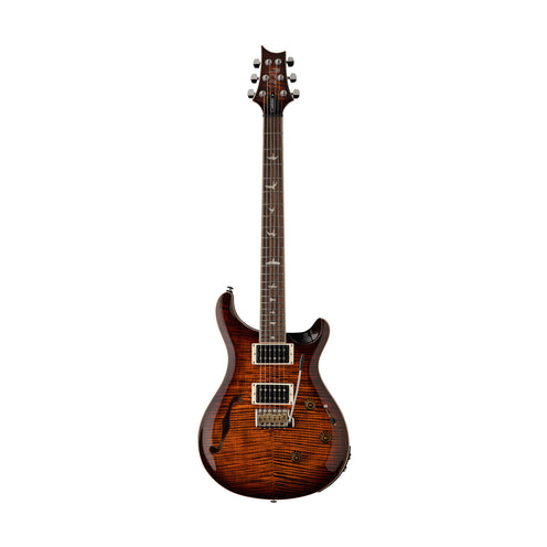 PRS SE Custom 24 Semi-Hollowbody Piezo, Orange Tiger Smokeburst