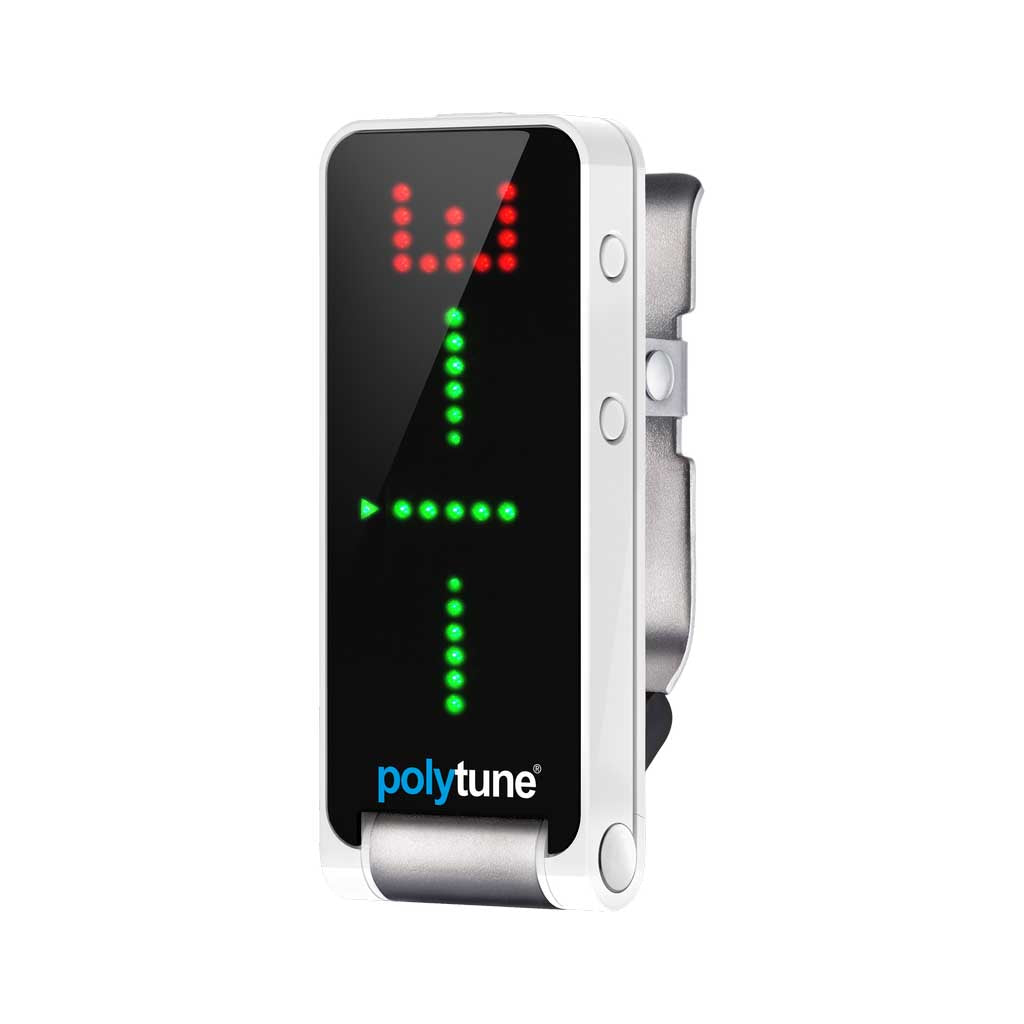 TC Electronic PolyTune Clip Clip-On Tuner, White – Dawsons