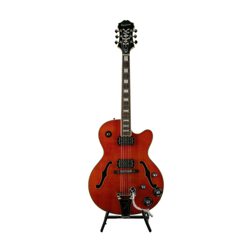 Epiphone Emperor Swingster Hollowbody Electric Guitar, RW FB, Sunrise Orange (NOS), 1801230XXXX